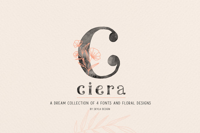 Ciera SVG font by Skyla Design