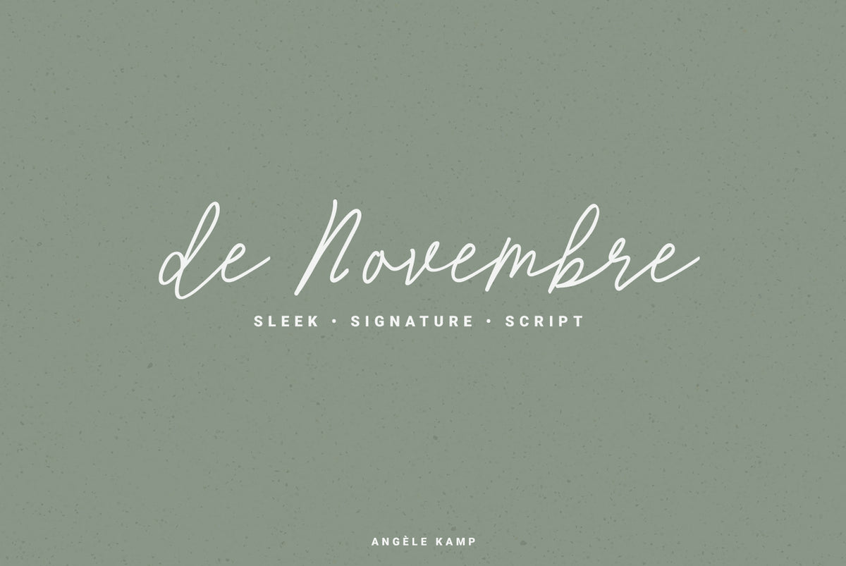 De Novembre font