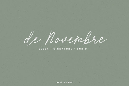 De Novembre font