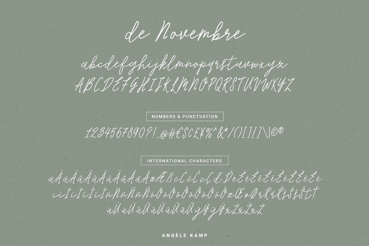 De Novembre font