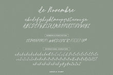 Load image into Gallery viewer, De Novembre font
