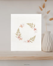Load image into Gallery viewer, Dried flowers wreath Print
