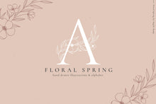 Load image into Gallery viewer, Floral Spring alphabet
