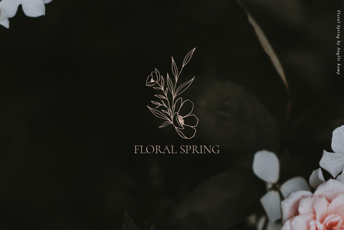 Floral Spring alphabet