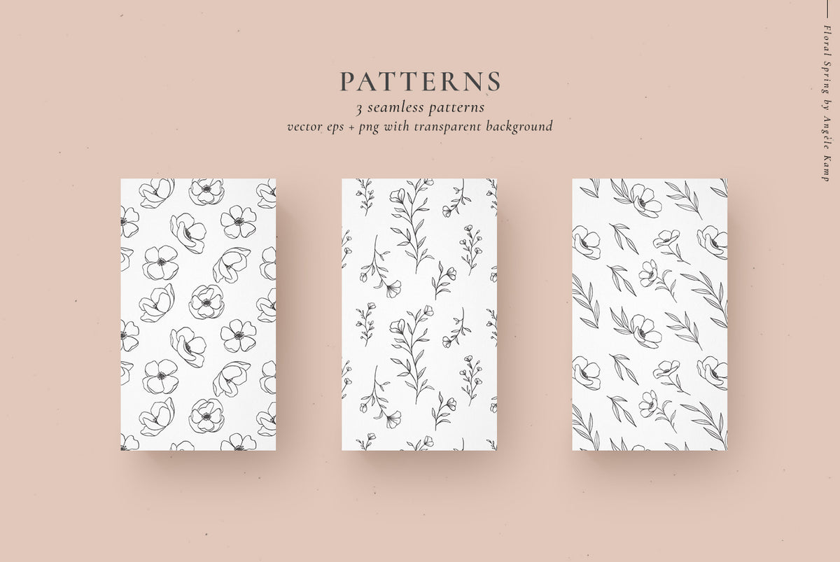 Floral Spring alphabet