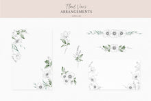 Load image into Gallery viewer, Floral Vines botanical watercolor art illustrations Angele Kamp
