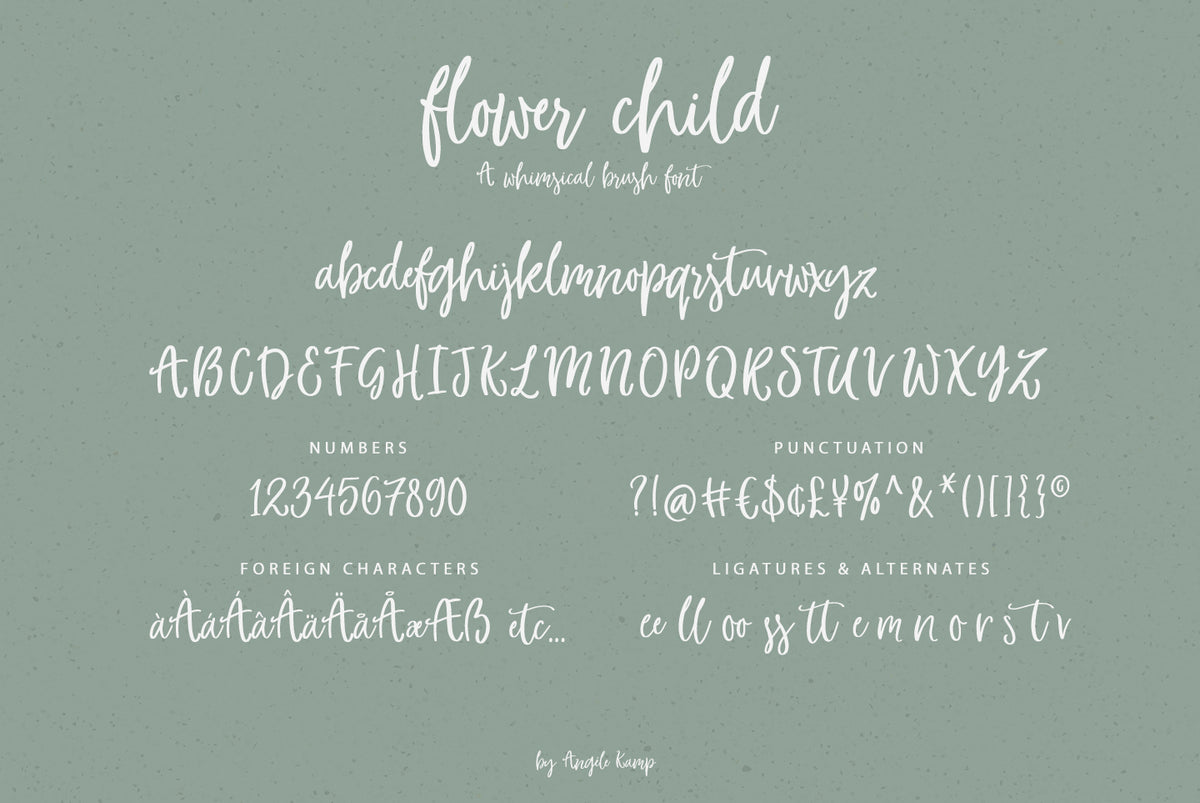 Flower Child font
