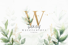 Load image into Gallery viewer, Gold Leaf watercolors
