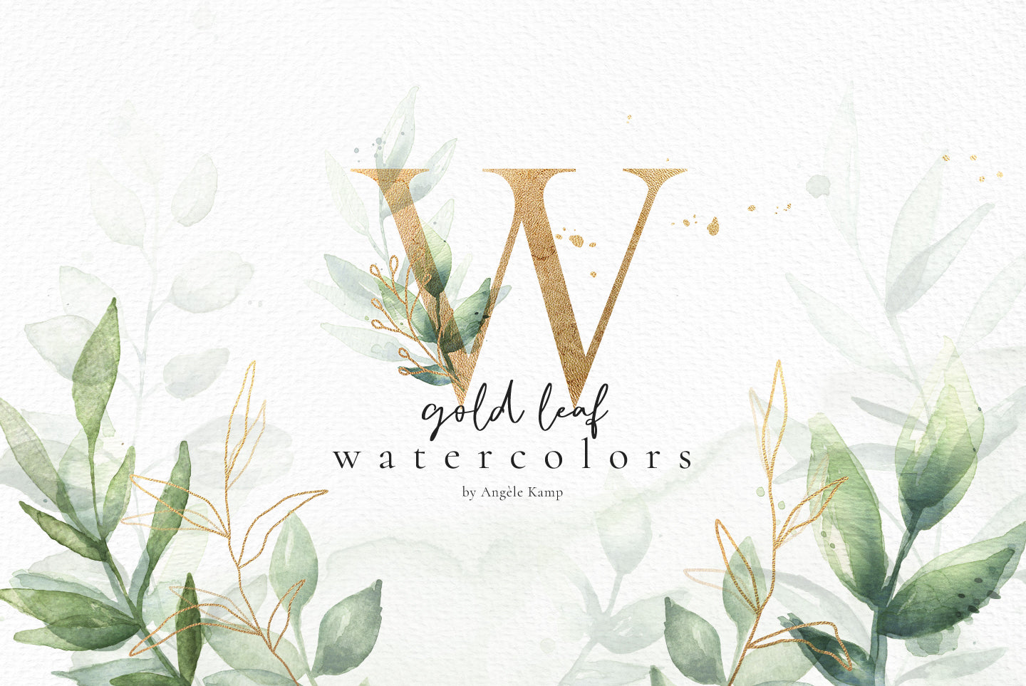 Gold Leaf watercolors