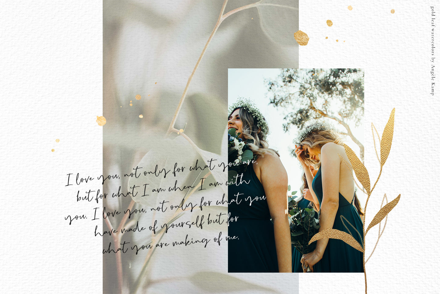 Gold Leaf watercolors