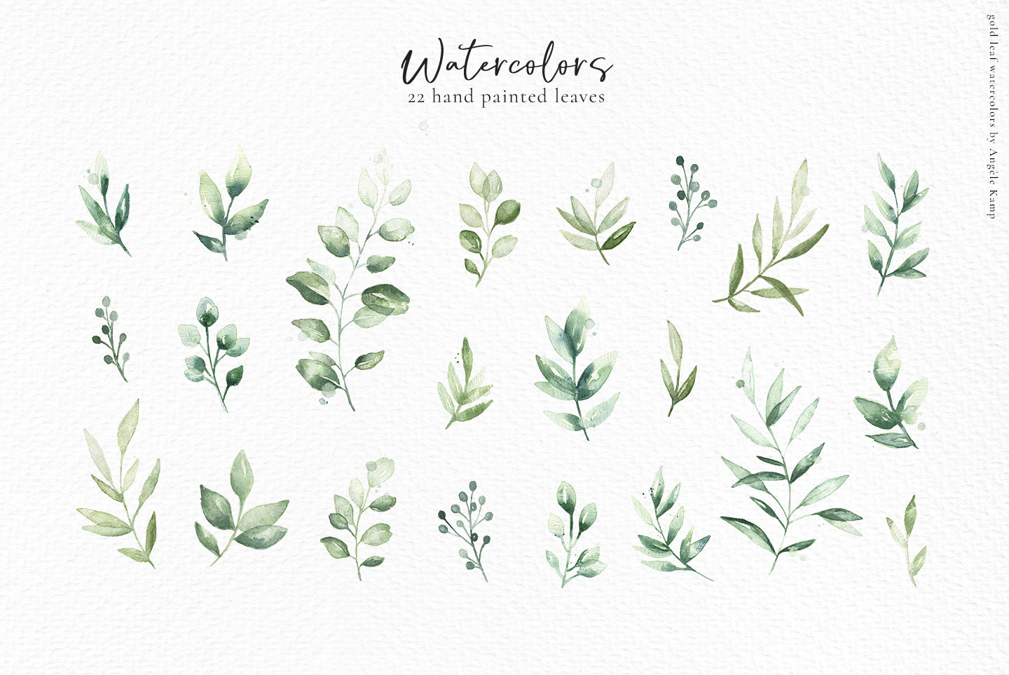 Gold Leaf watercolors