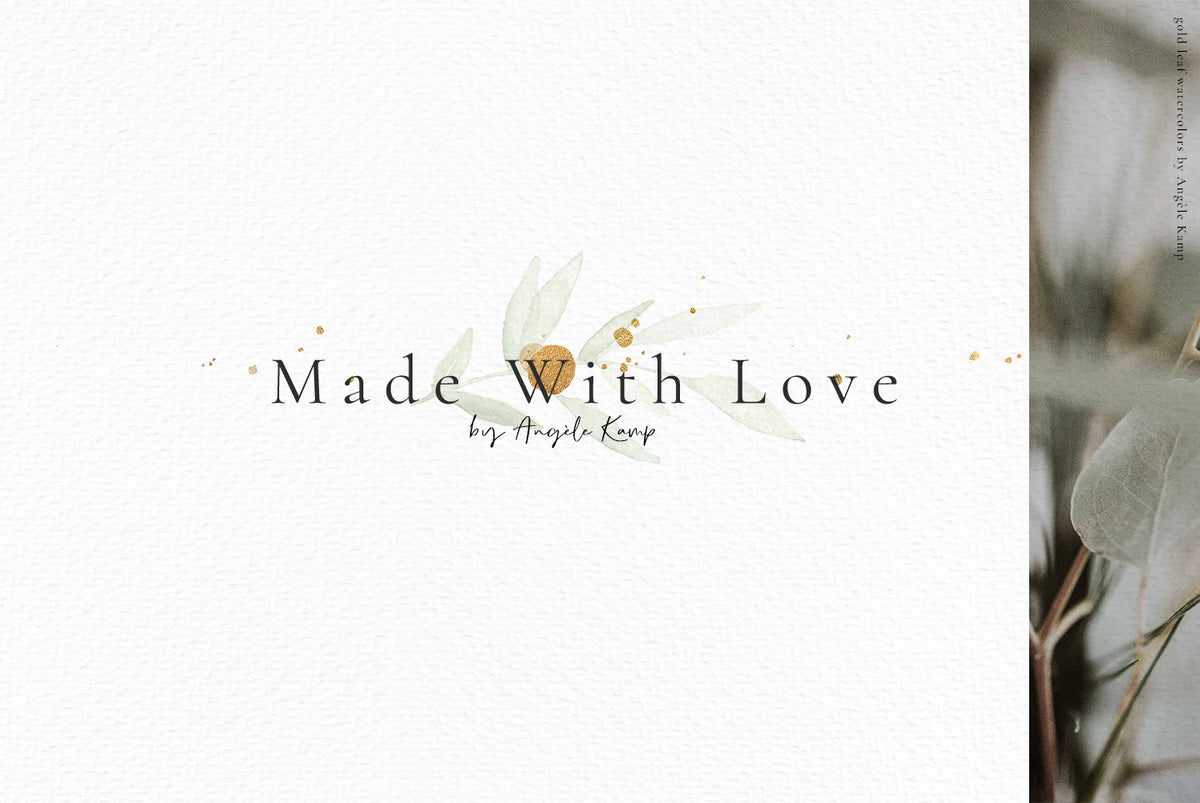 Gold Leaf watercolors