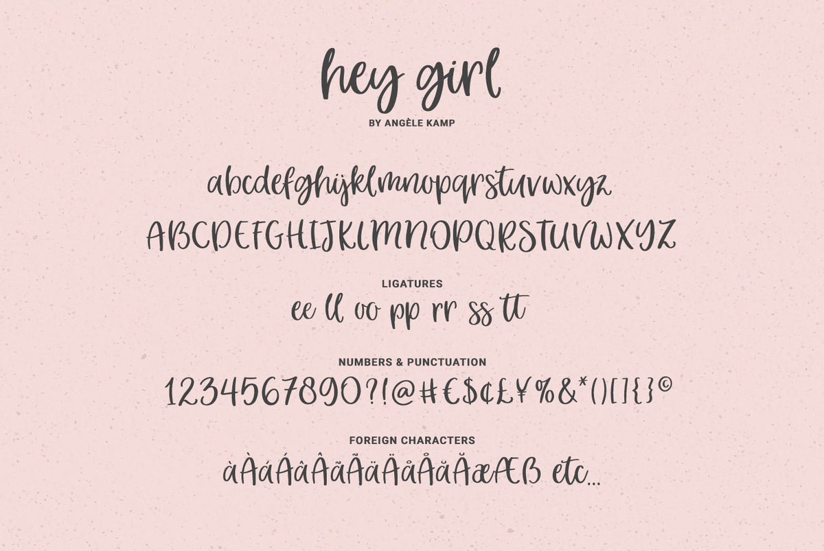 Hey Girl font