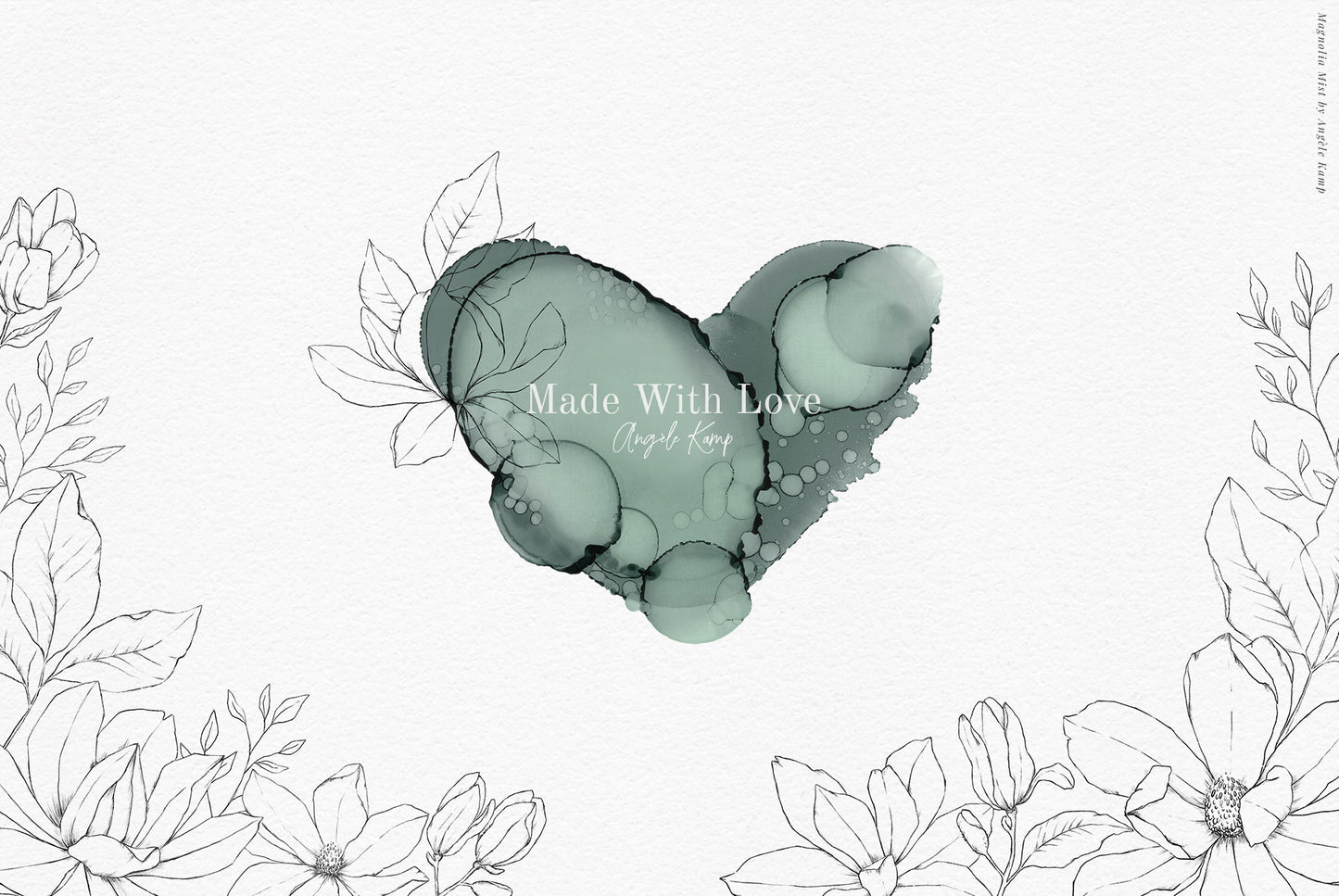 Magnolia Mist watercolor art