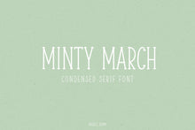 Load image into Gallery viewer, Minty March font
