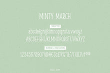 Load image into Gallery viewer, Minty March font
