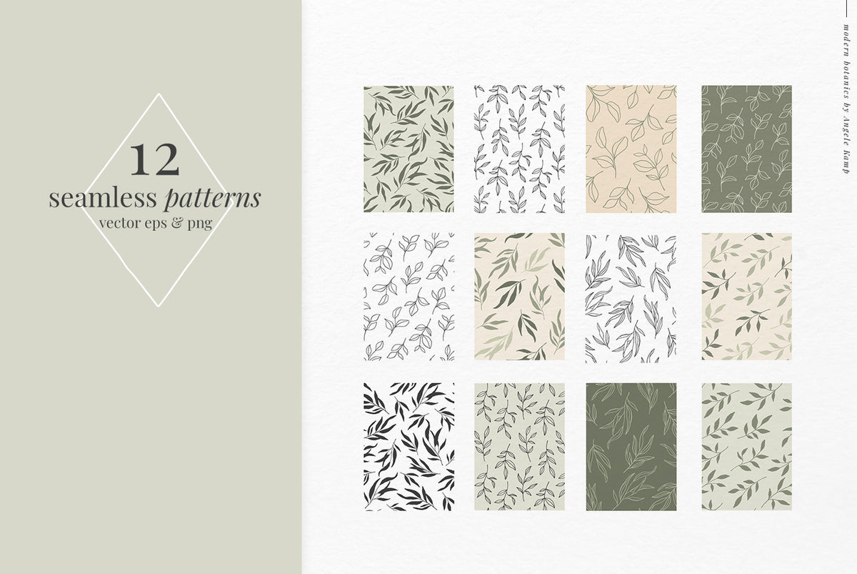 Modern Botanics patterns