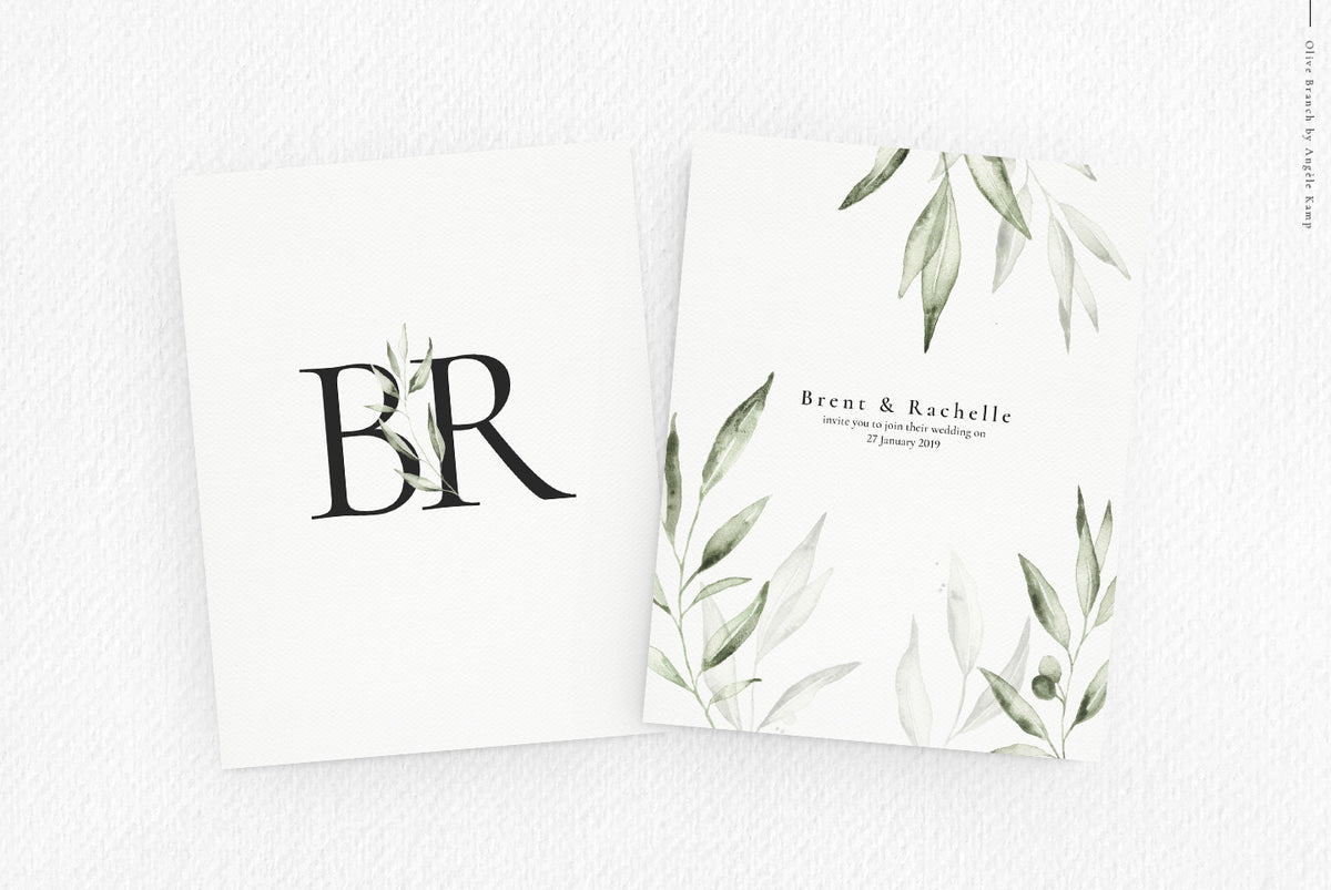 Olive branch watercolors