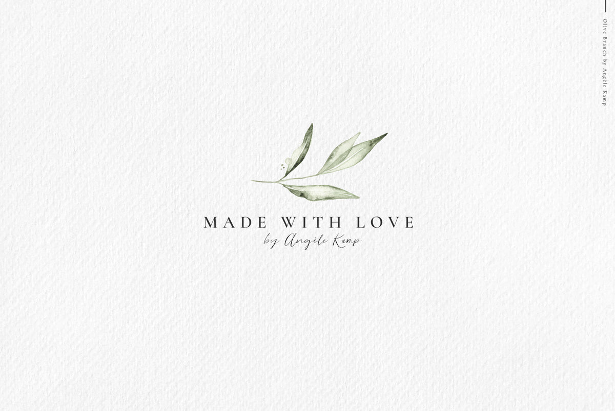 Olive branch watercolors