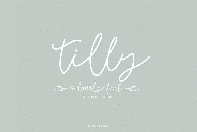 Tilly font monoline