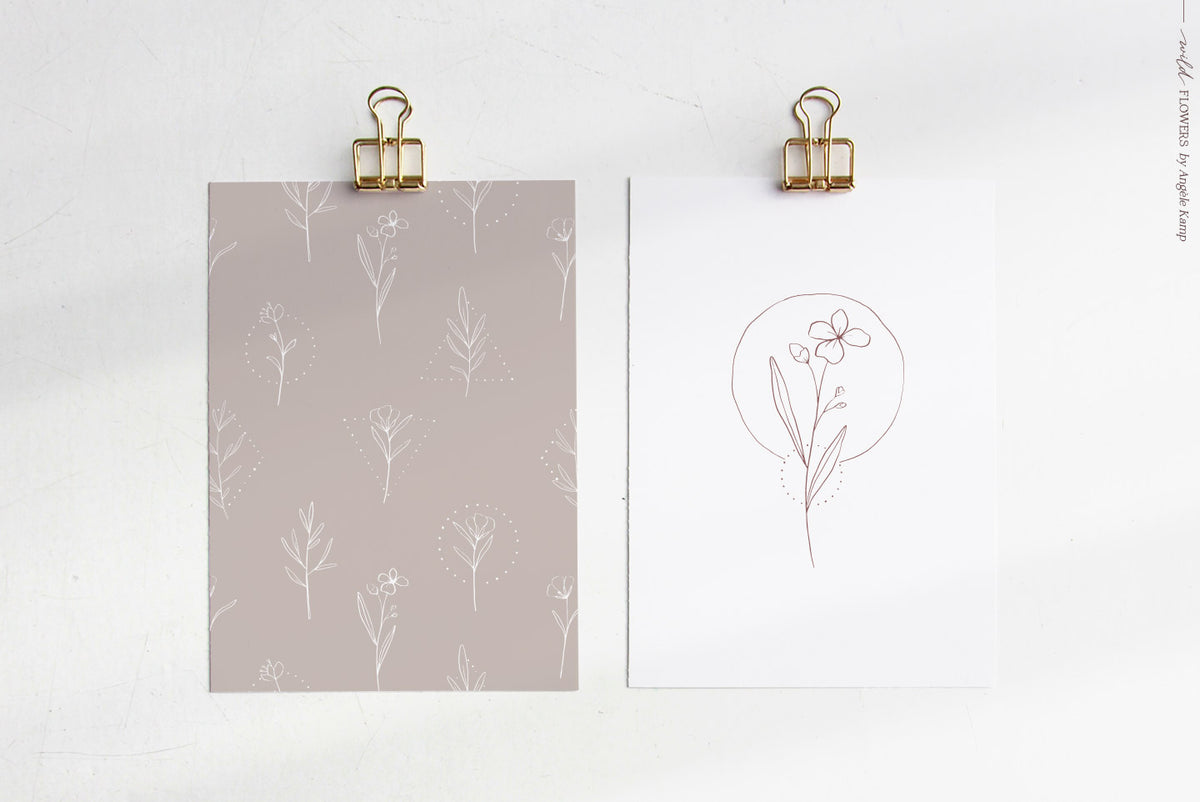 Wild Flowers Illustrations
